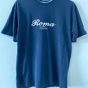 Roma Italia Rome Blue Medium Shirt Made In Italy